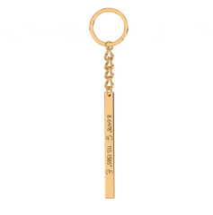 Coordinate Engraved Keychain