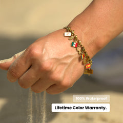 Flag & Map Charms Set