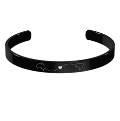 Long Distance Engraved Cuff