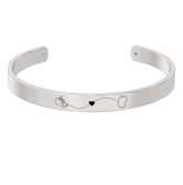 Long Distance Engraved Cuff