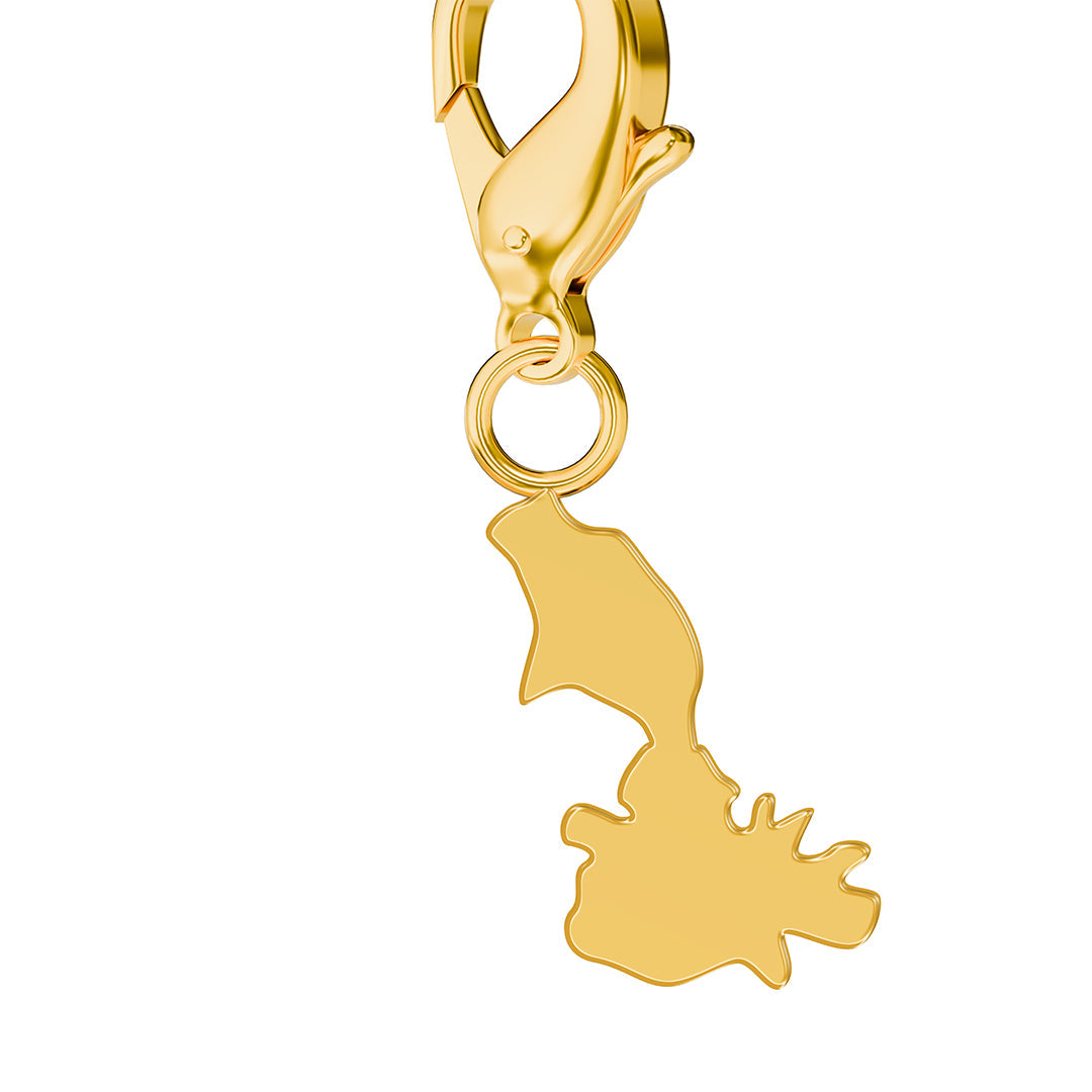 Flag & Map Charms Set