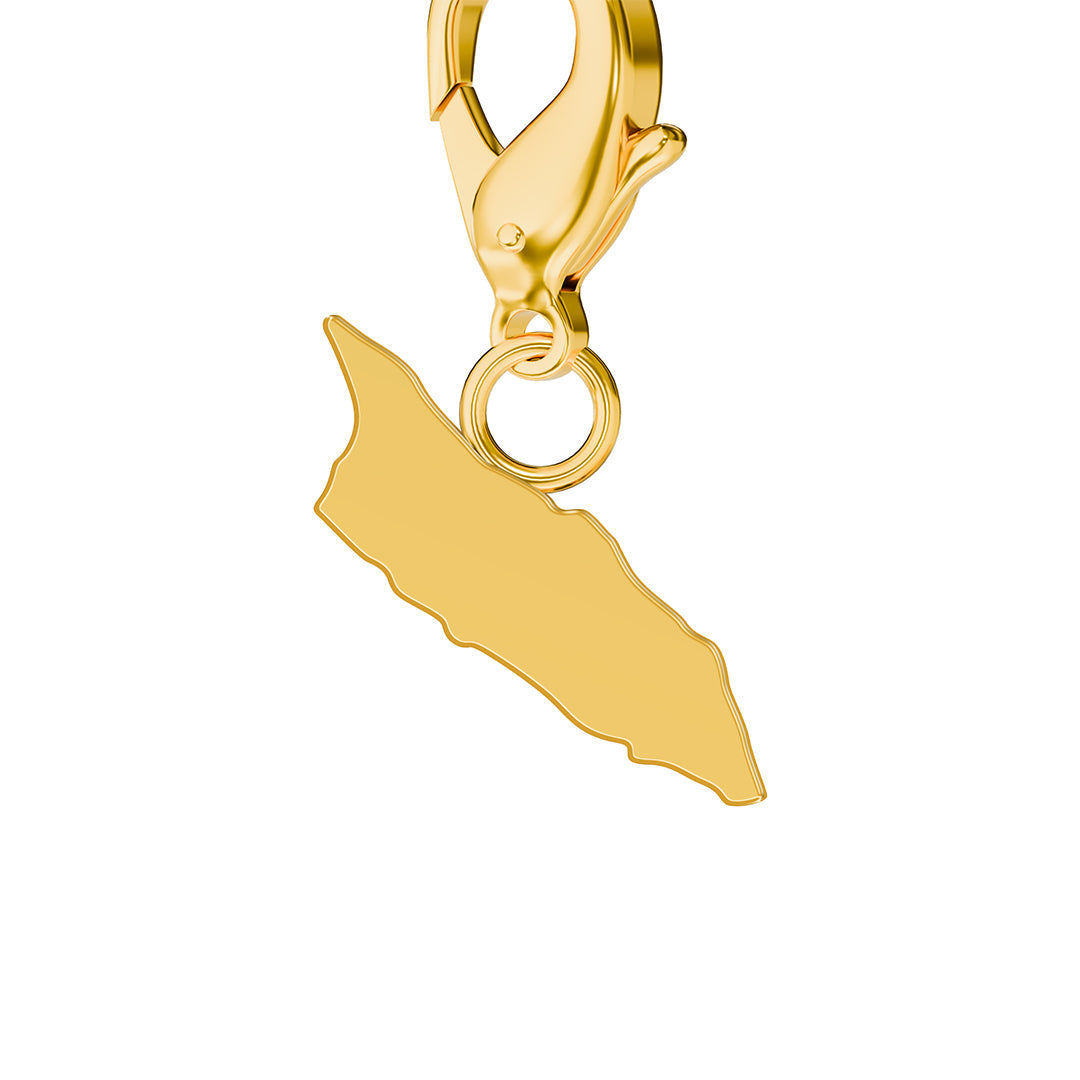 Flag & Map Charms Set