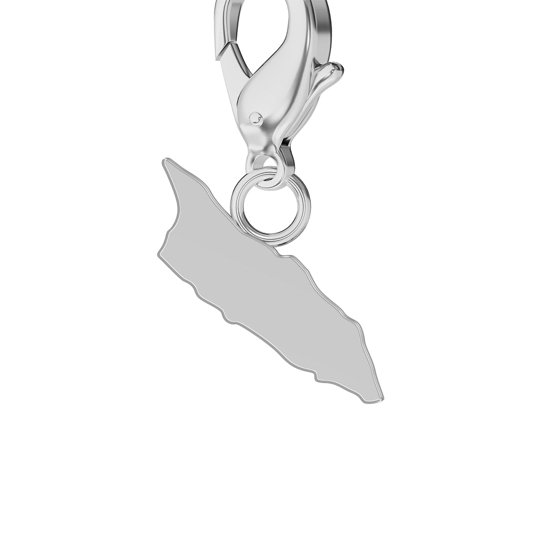 Flag & Map Charms Set