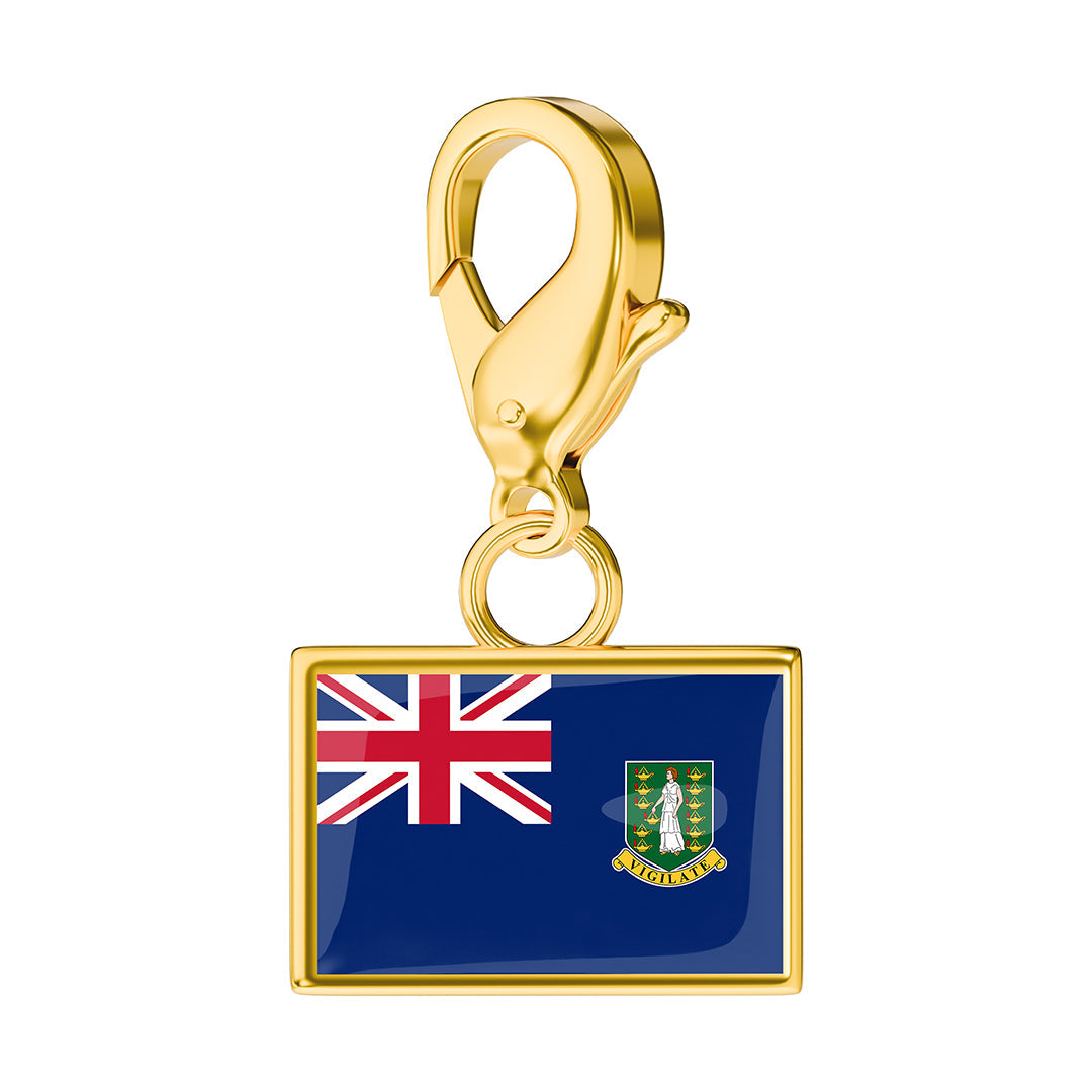 Flag & Map Charms Set
