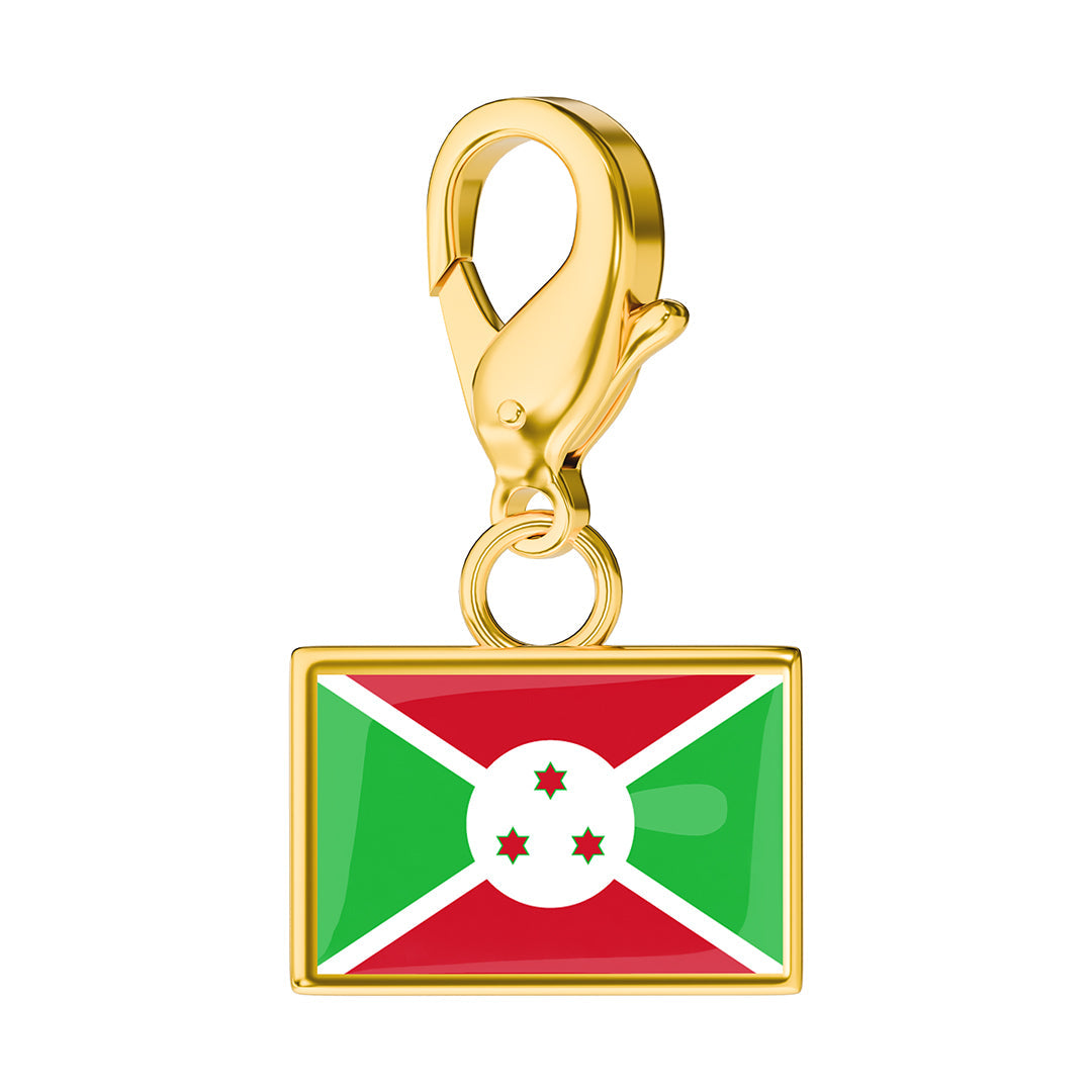 Flag & Map Charms Set