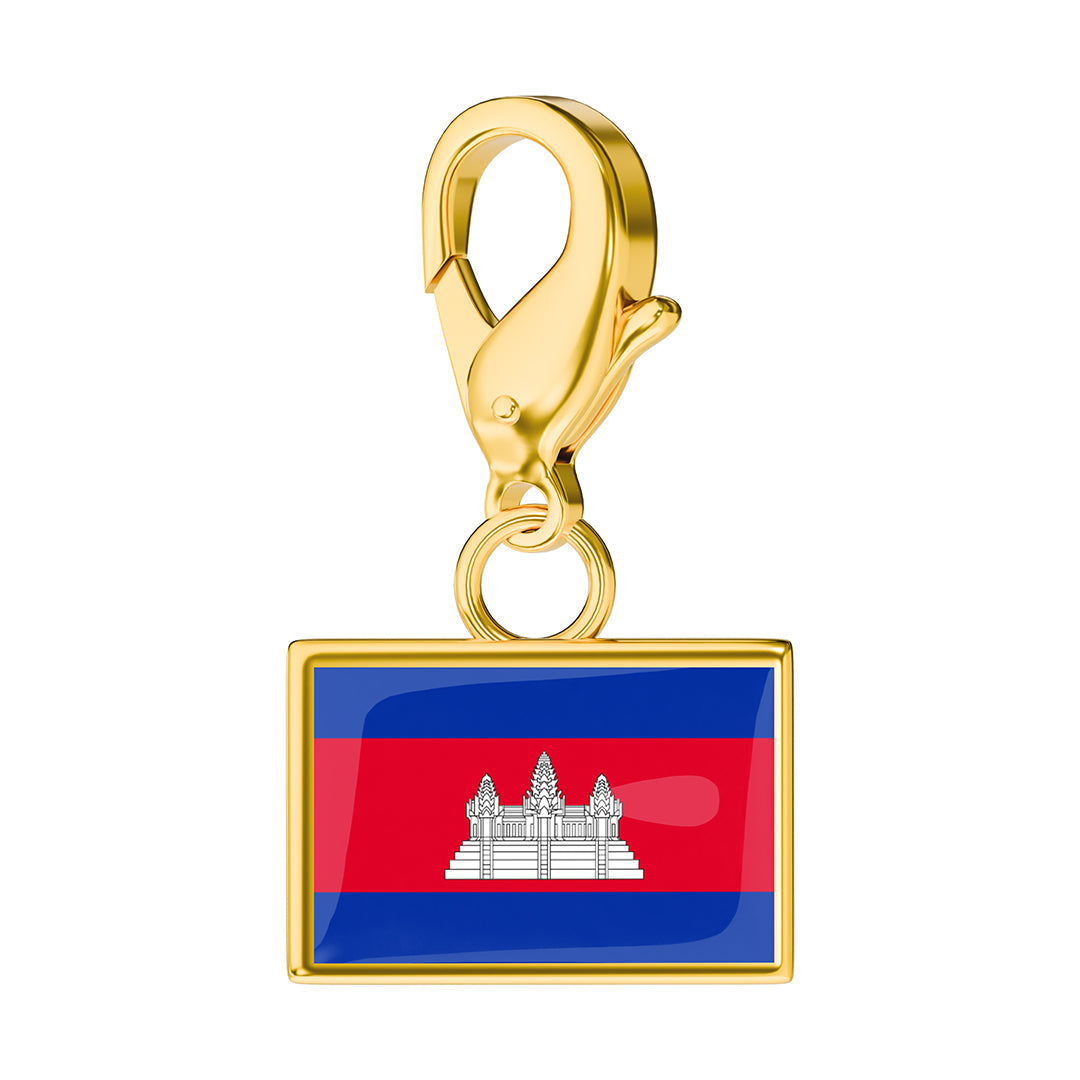 Flag & Map Charms Set