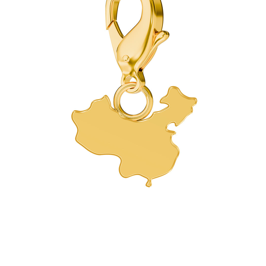 Flag & Map Charms Set