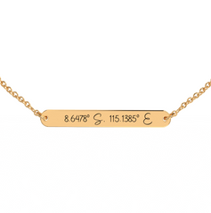 Coordinate Engraved Anklet/Bracelet