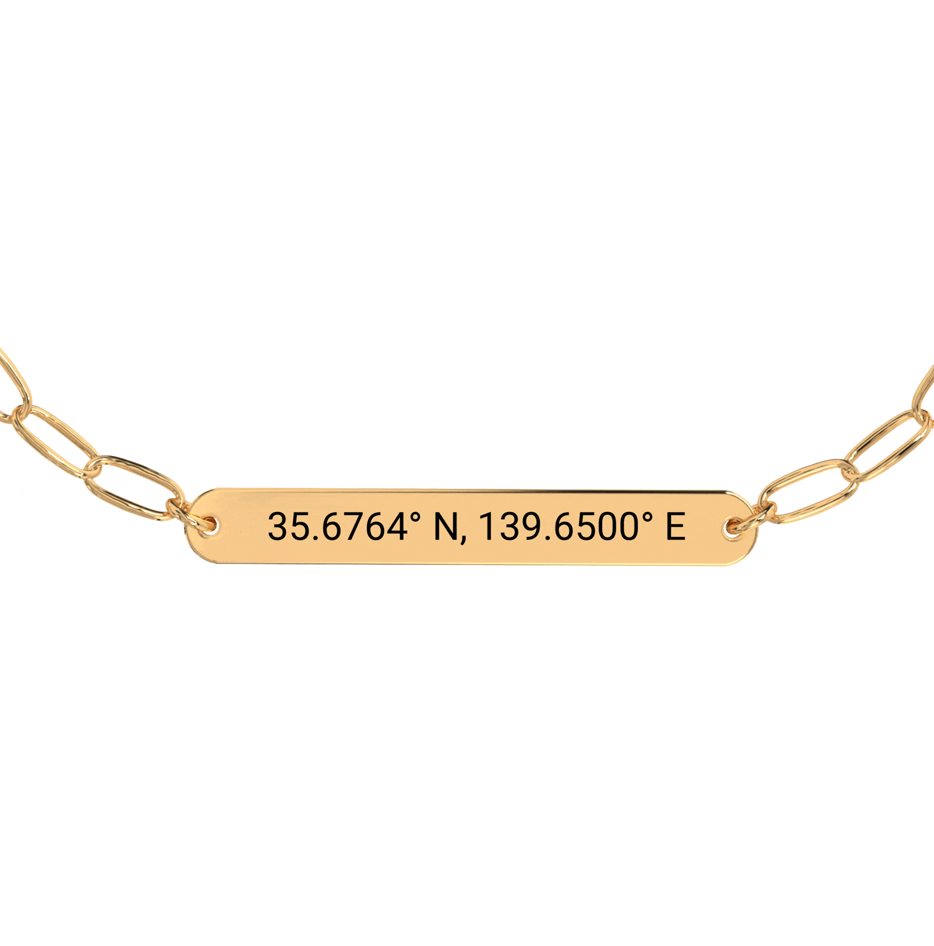 Coordinate Engraved Anklet/Bracelet