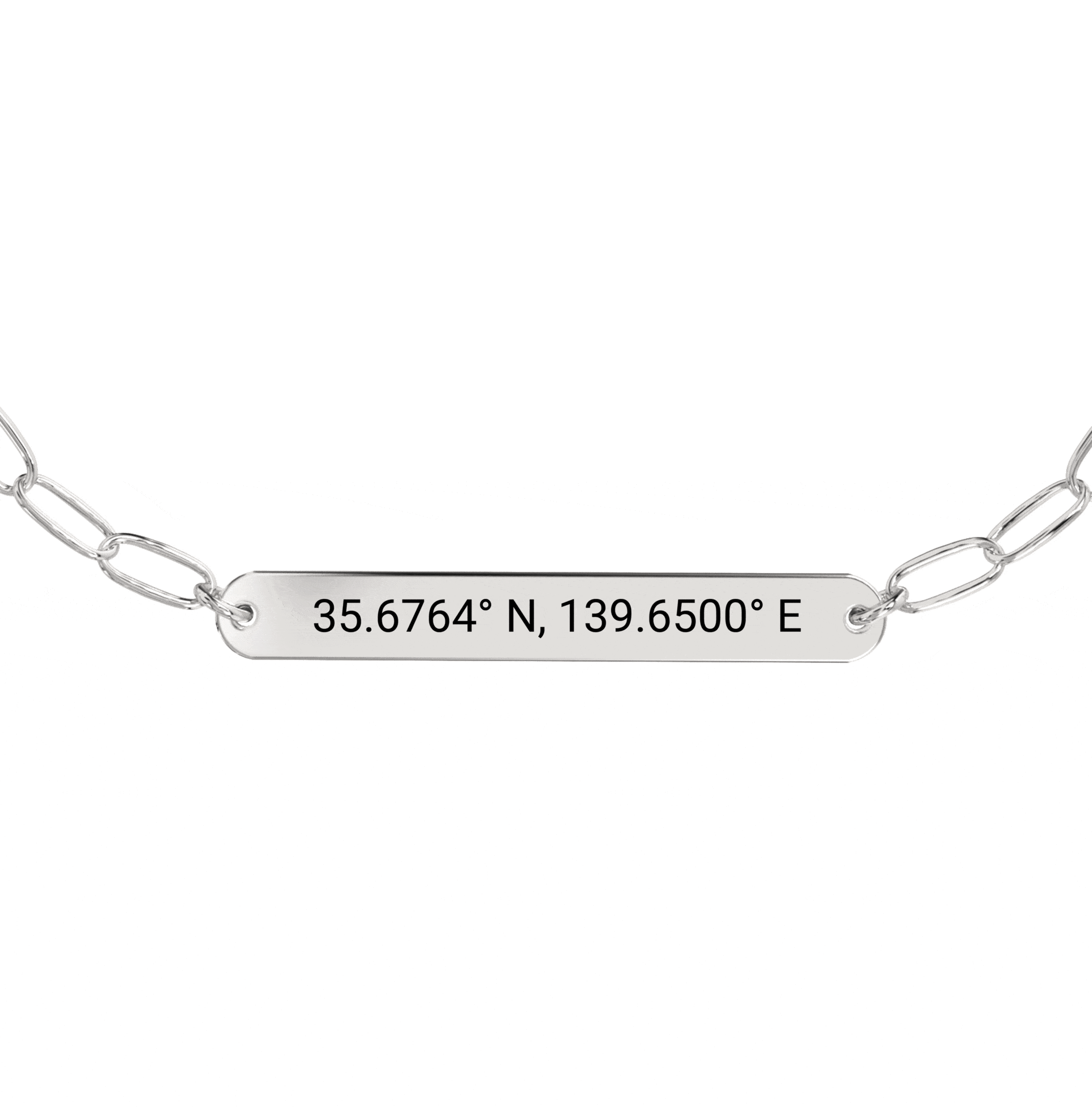 Coordinate Engraved Anklet/Bracelet
