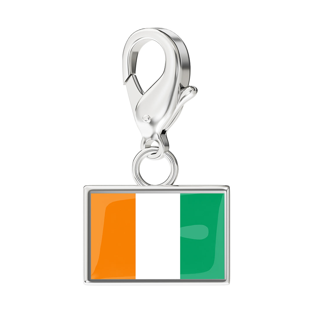 Flag & Map Charms Set