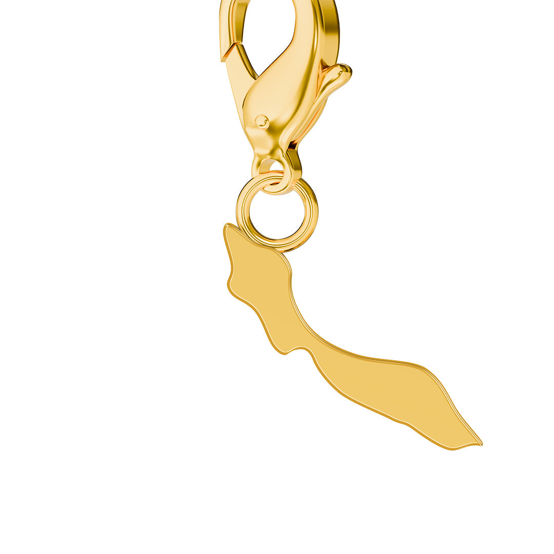 Flag & Map Charms Set