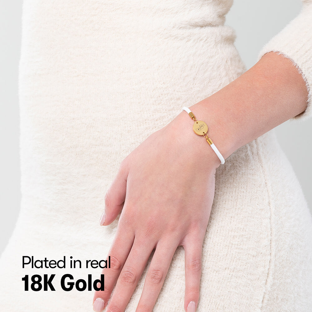 Dual Maps Engraved Bracelet