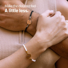 Long Distance Engraved Bracelet