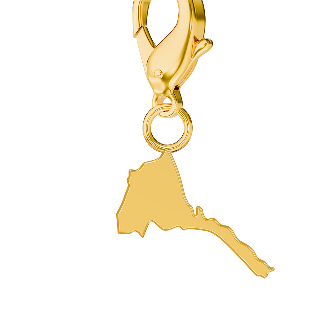 Flag & Map Charms Set