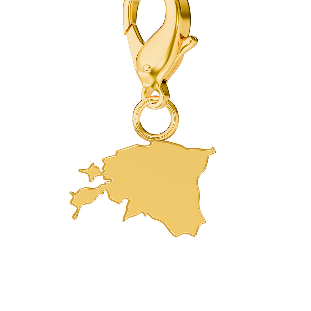 Flag & Map Charms Set