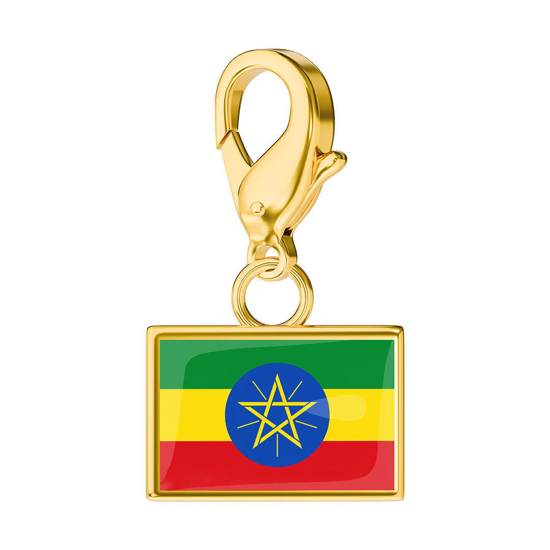 Flag & Map Charms Set