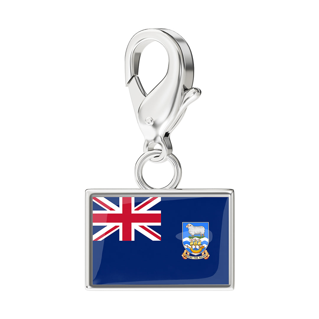 Flag & Map Charms Set