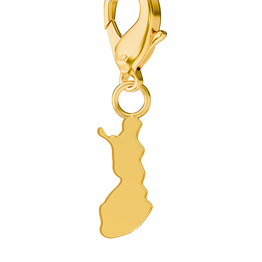 Flag & Map Charms Set