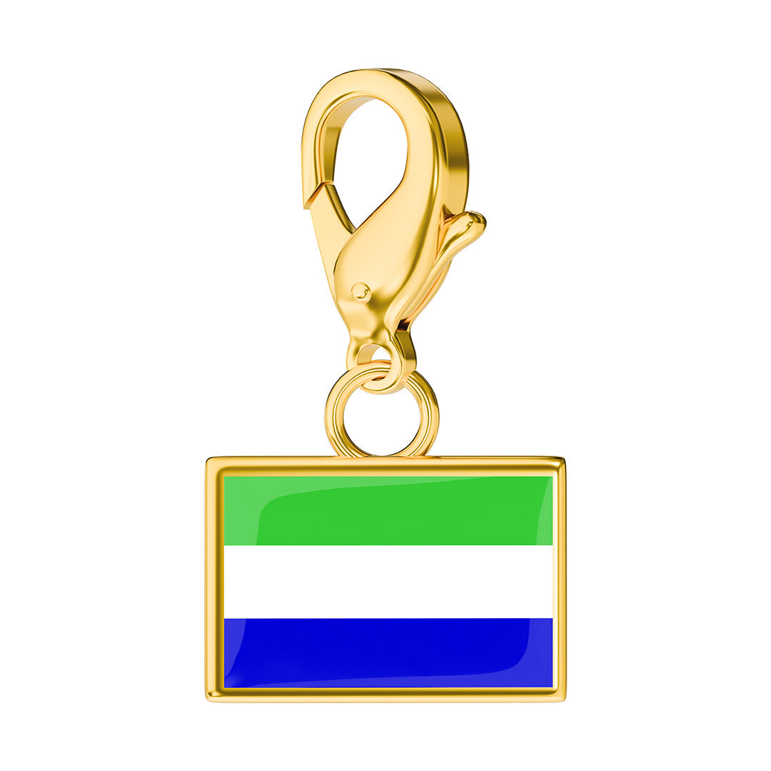 Flag & Map Charms Set