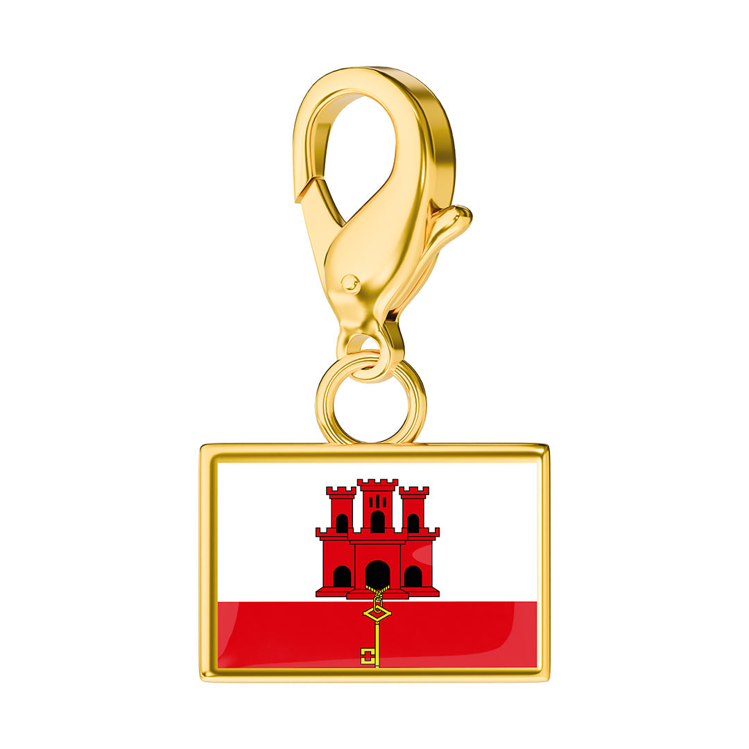 Flag & Map Charms Set