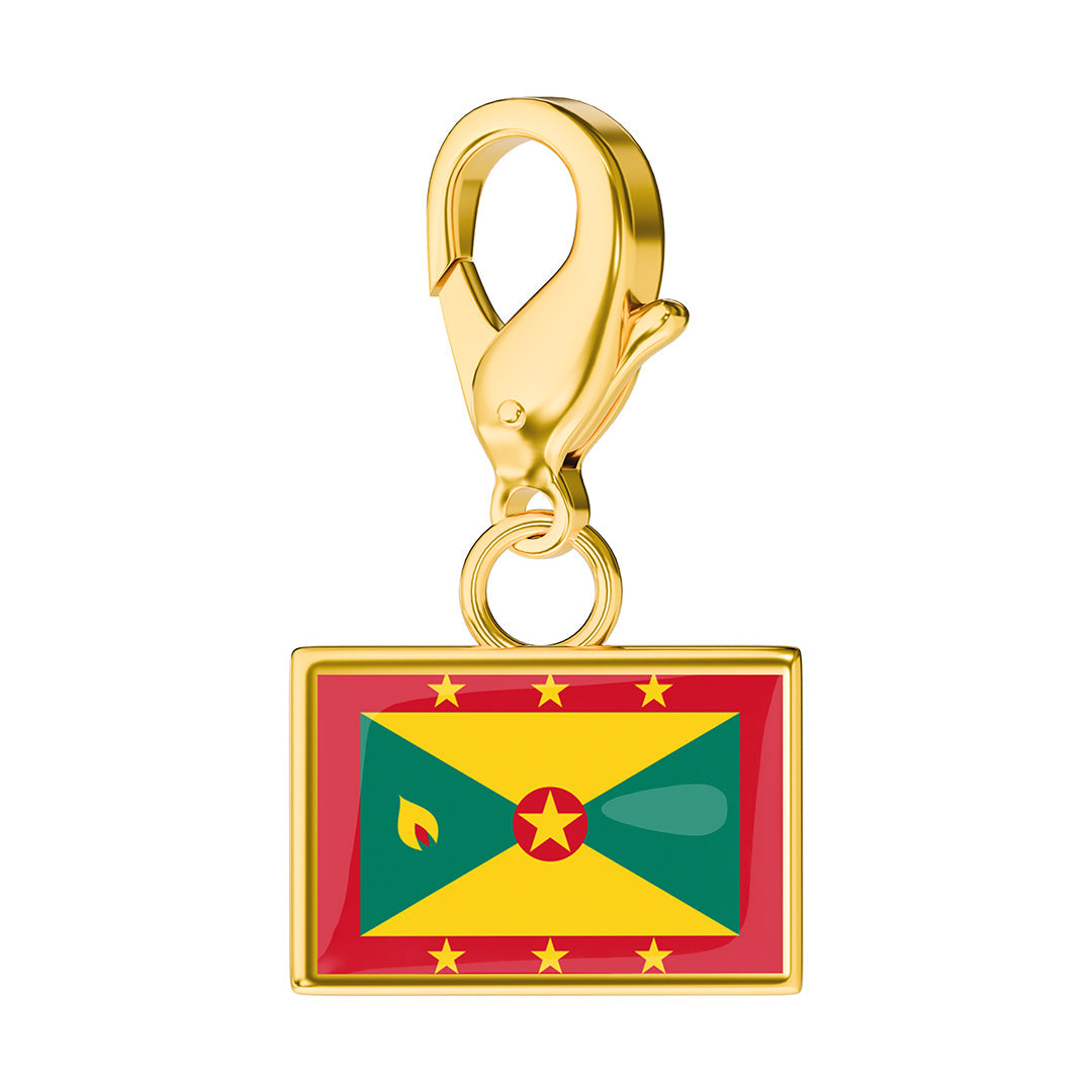 Flag & Map Charms Set