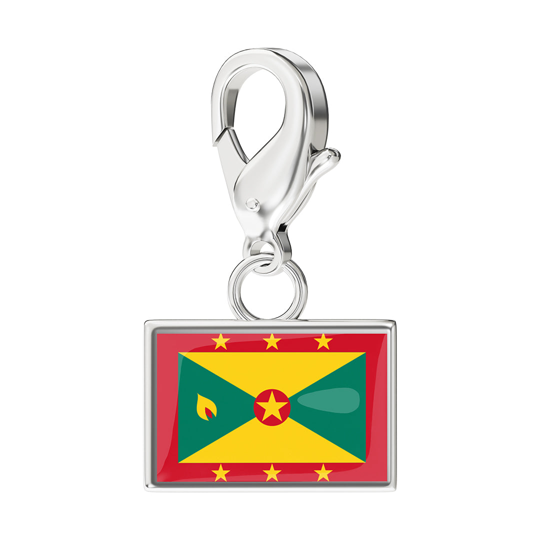 Flag & Map Charms Set