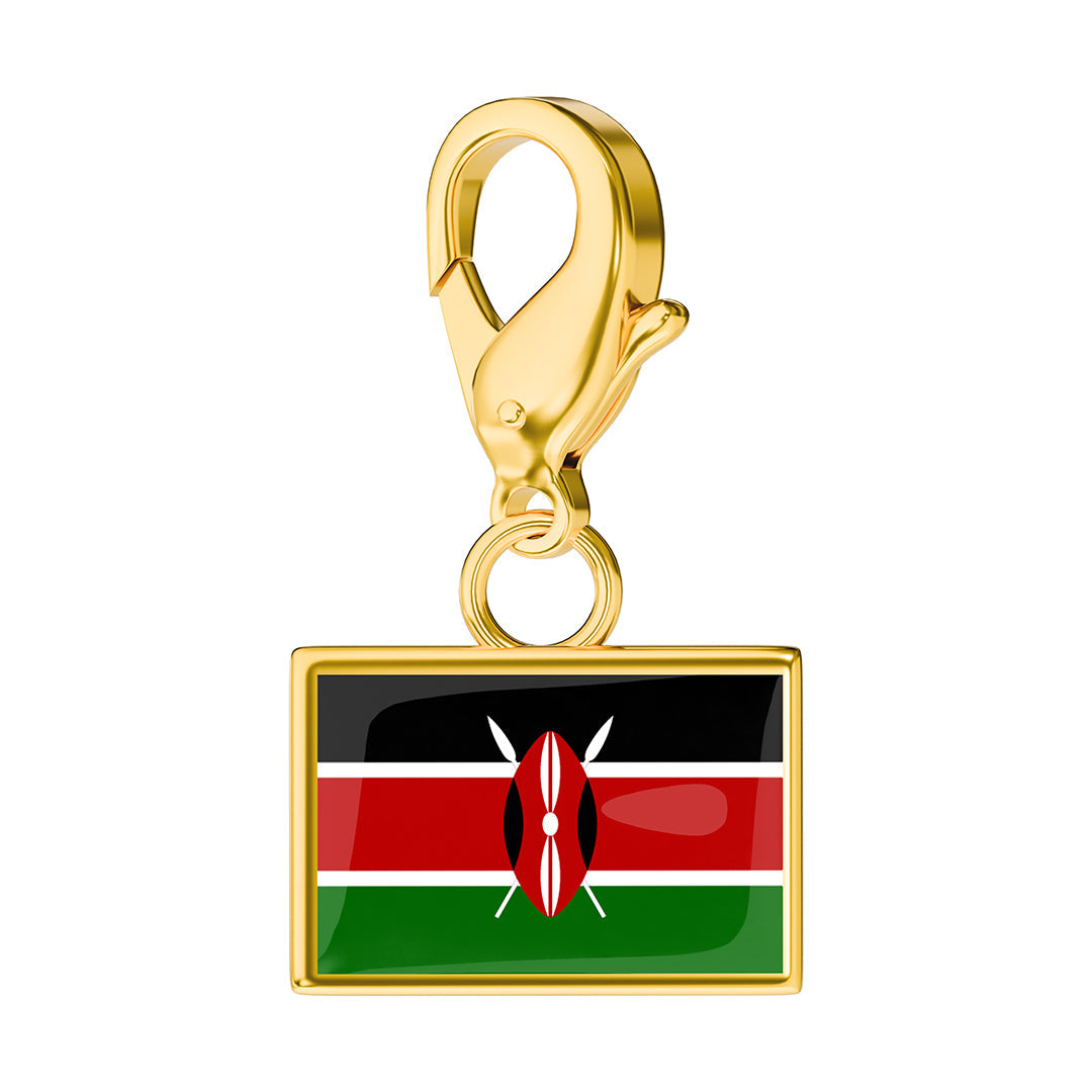 Flag & Map Charms Set