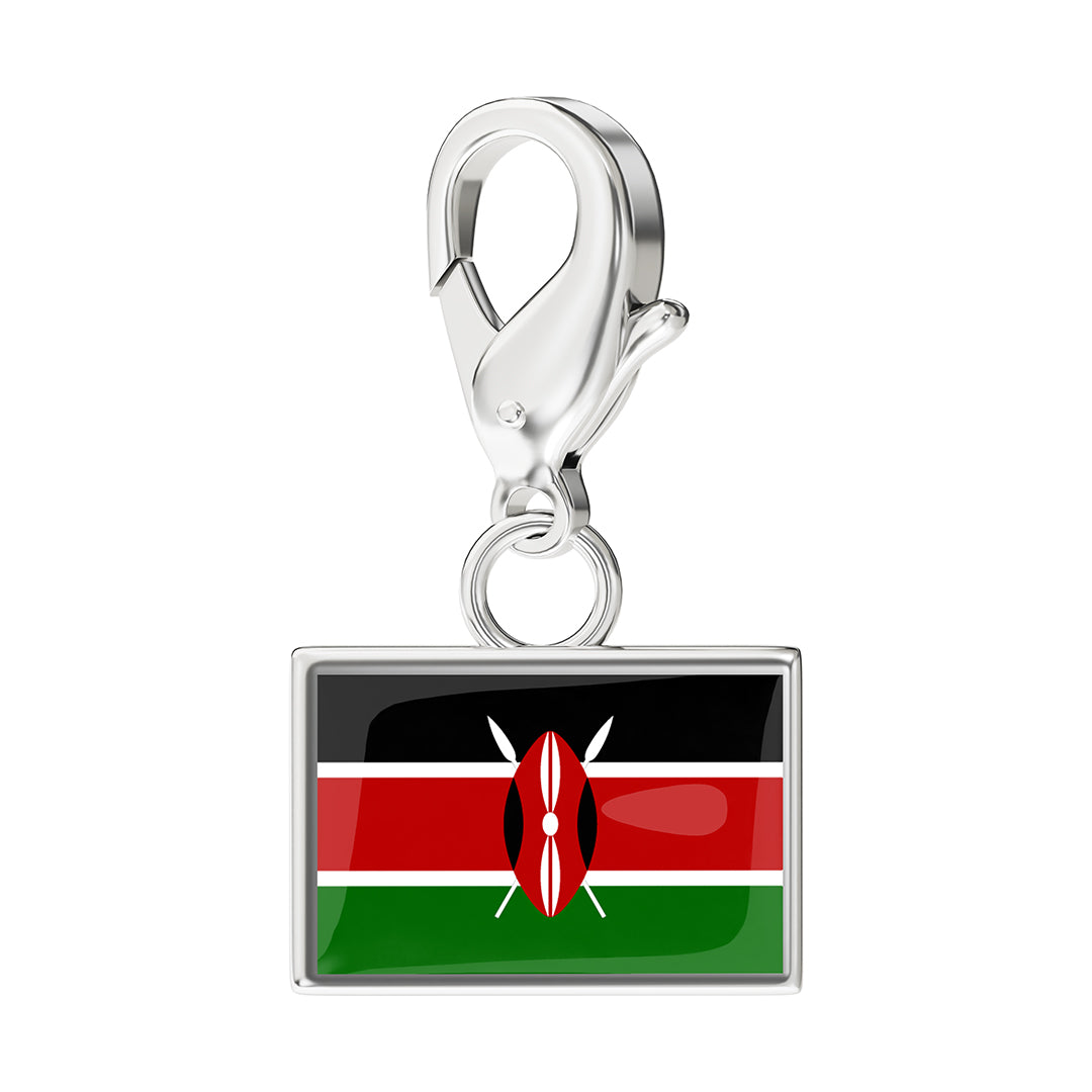 Flag & Map Charms Set