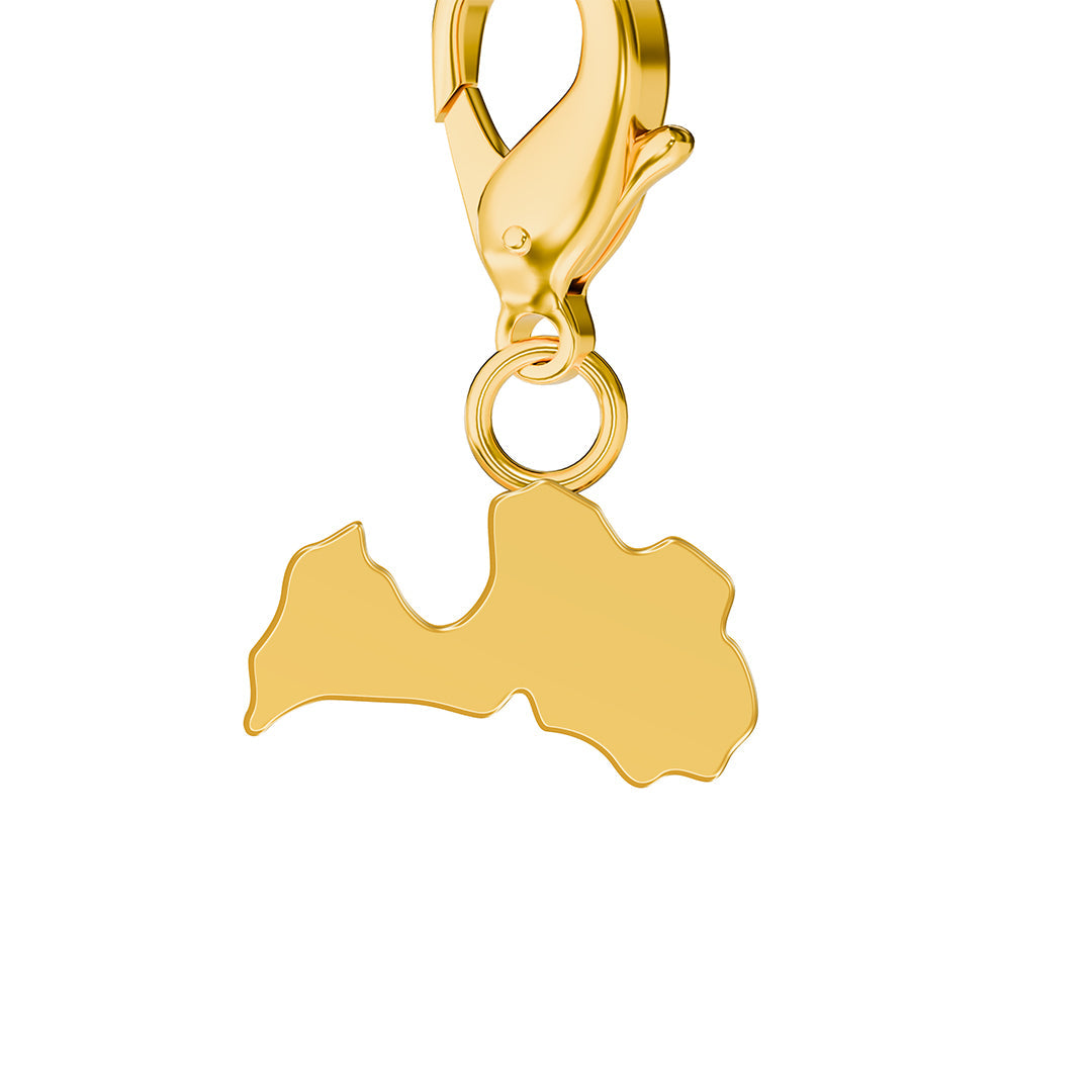 Flag & Map Charms Set