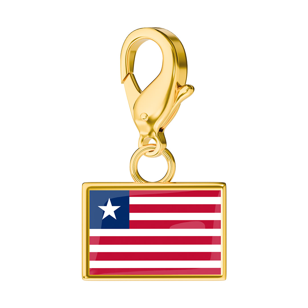 Flag & Map Charms Set