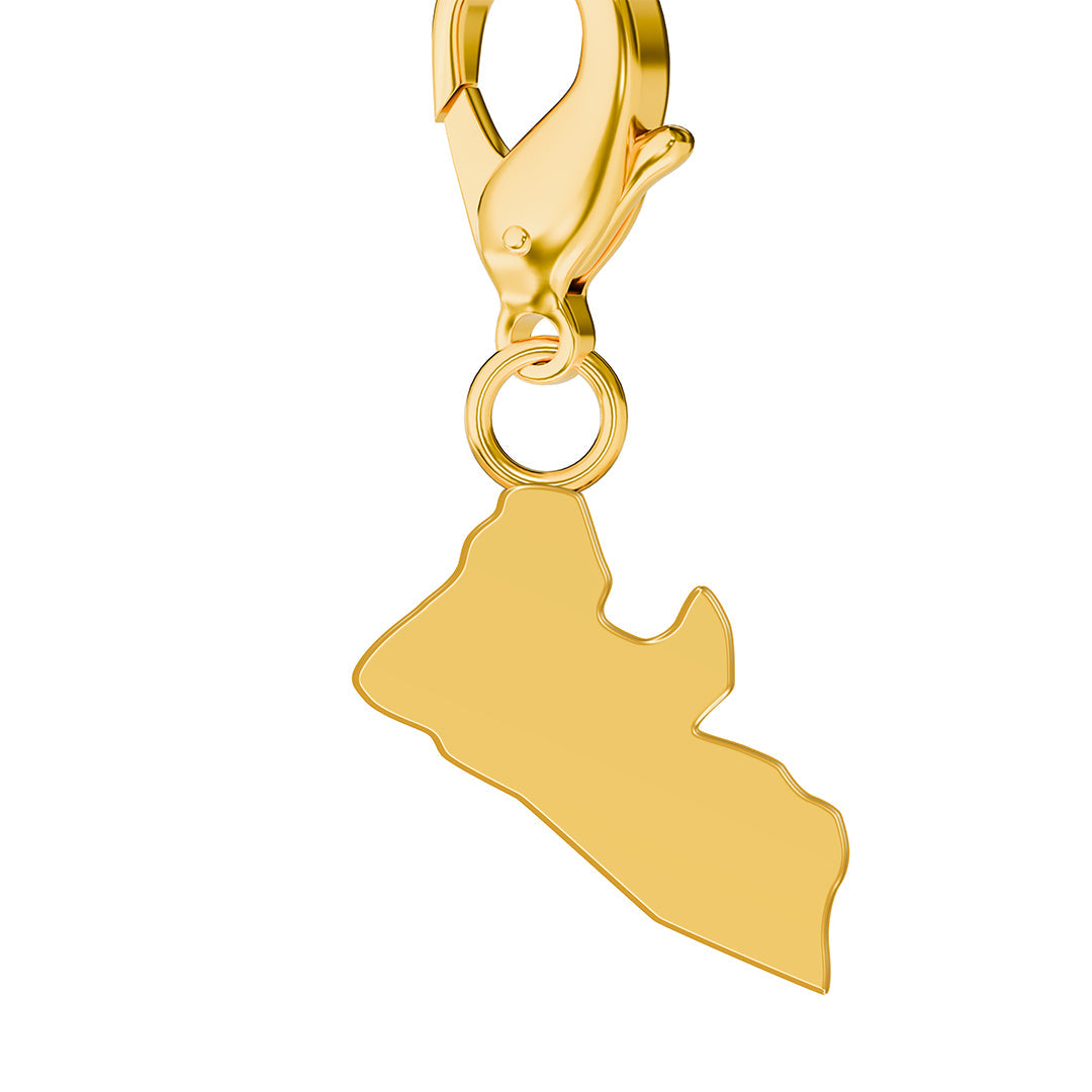 Flag & Map Charms Set