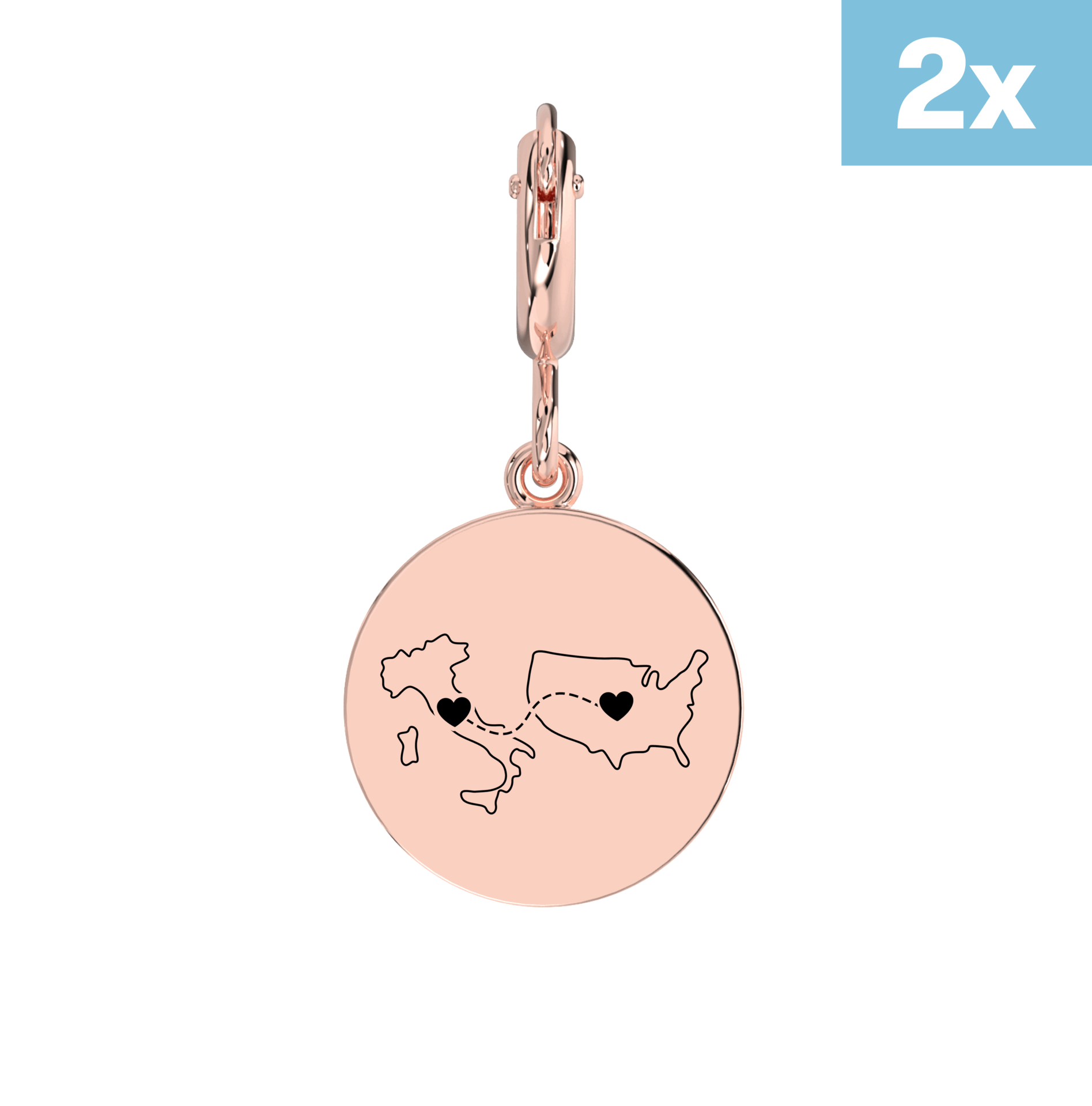 Long Distance Engraved Earrings