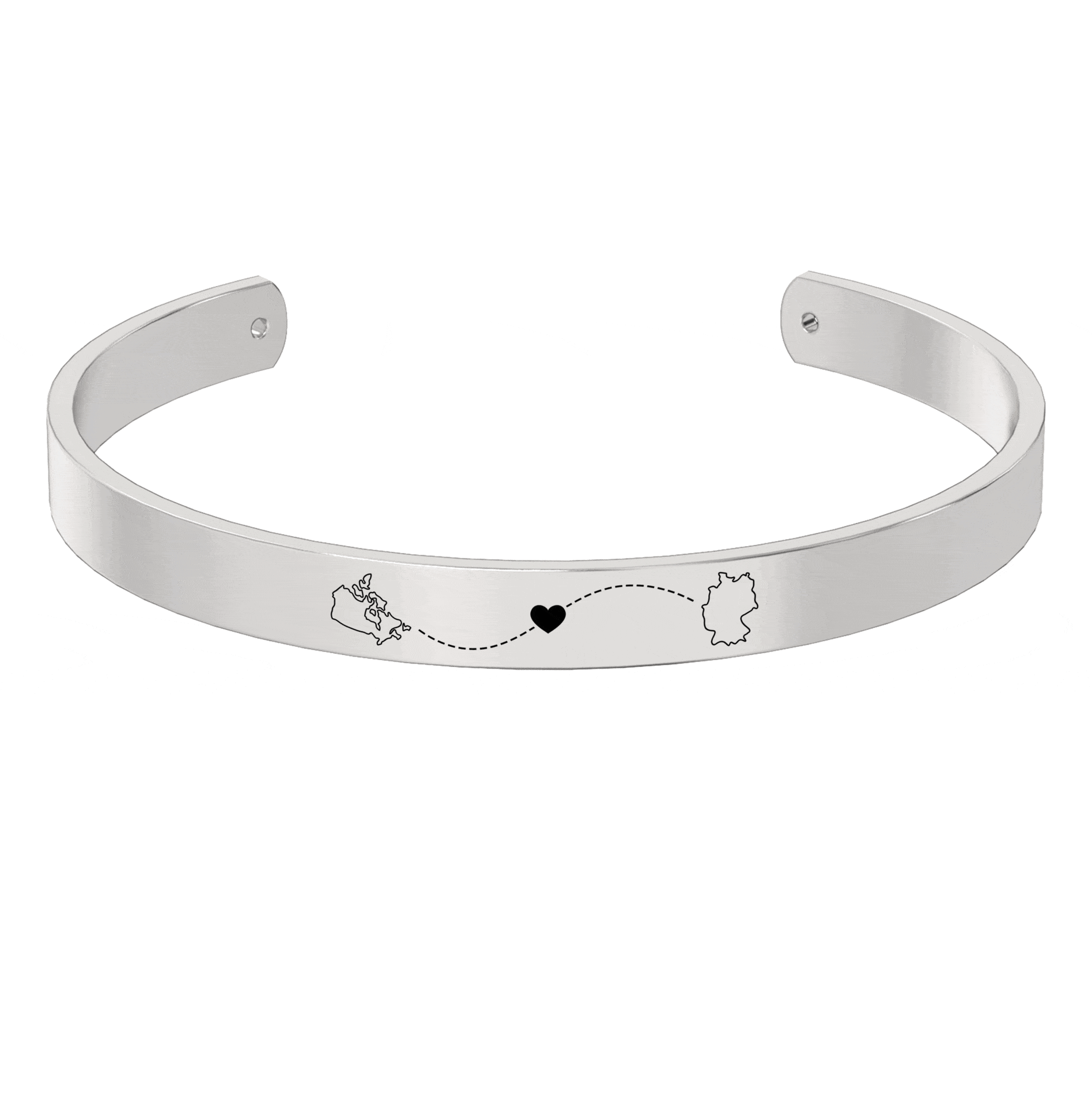 Long Distance Engraved Cuff