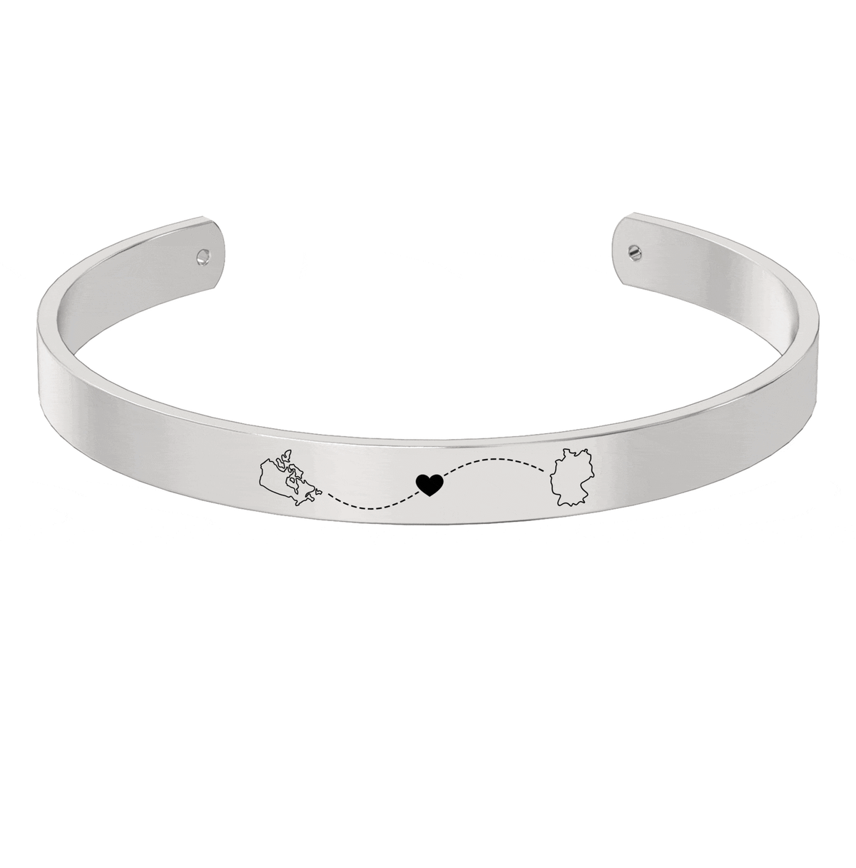 Long Distance Engraved Cuff