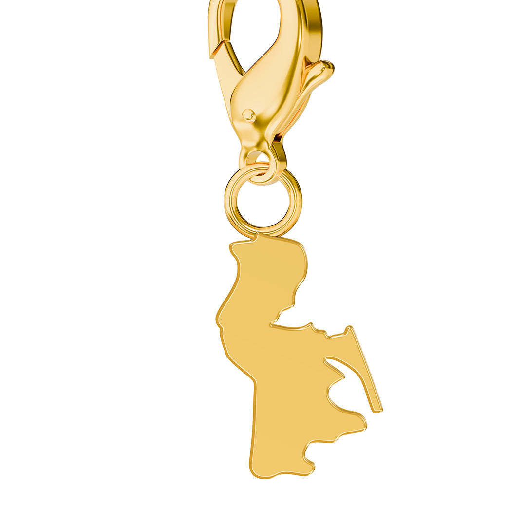 Flag & Map Charms Set