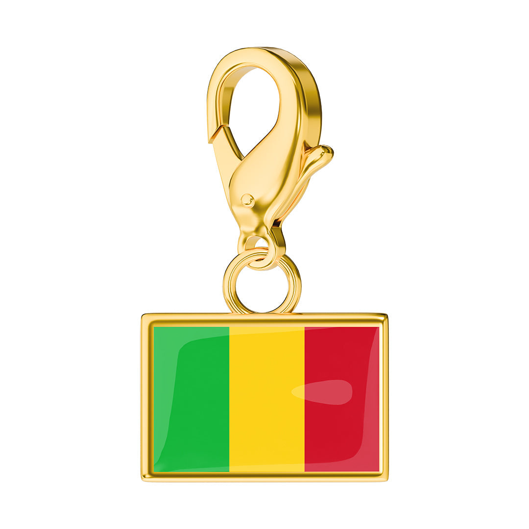 Flag & Map Charms Set