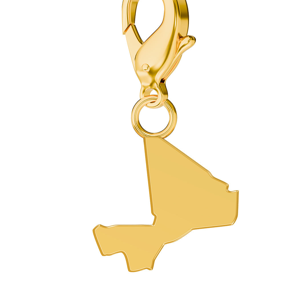 Flag & Map Charms Set