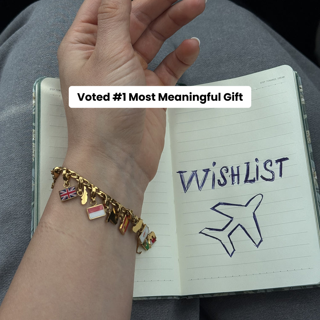 Flag & Map Charms Set