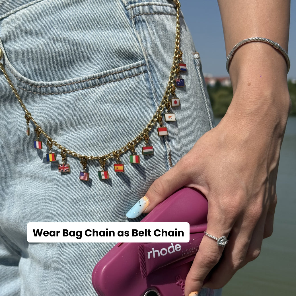 Flag & Map Charms Set