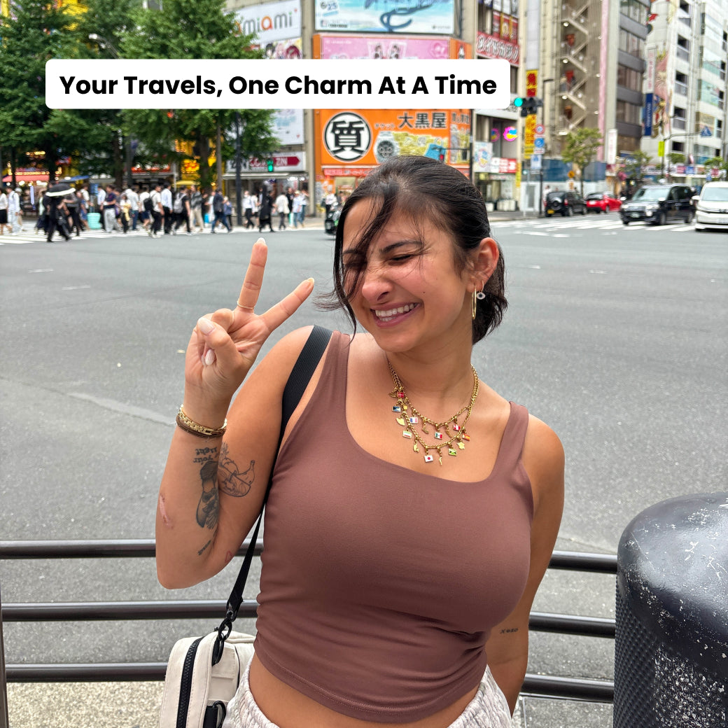 Flag & Map Charms Set