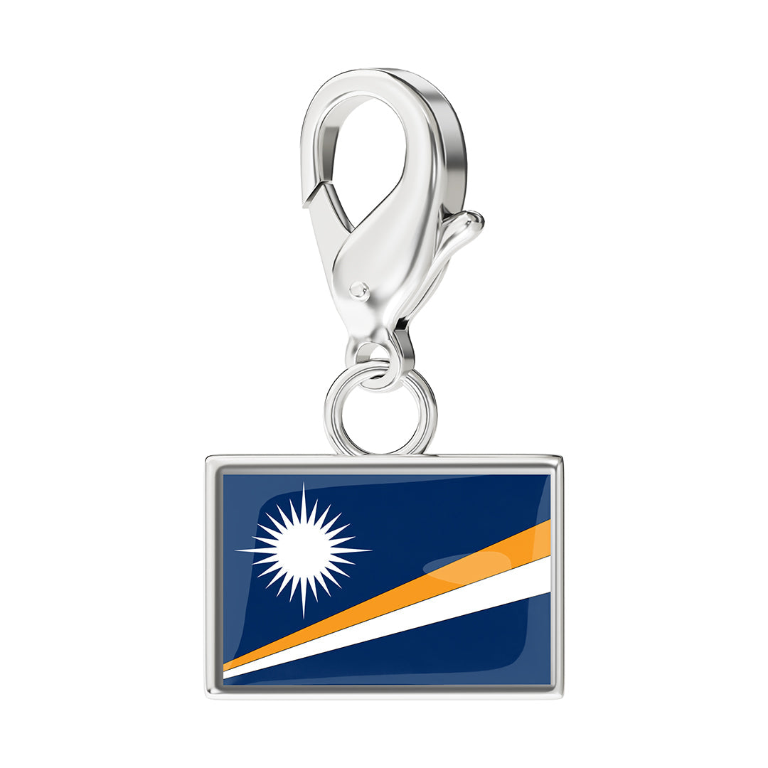 Flag & Map Charms Set