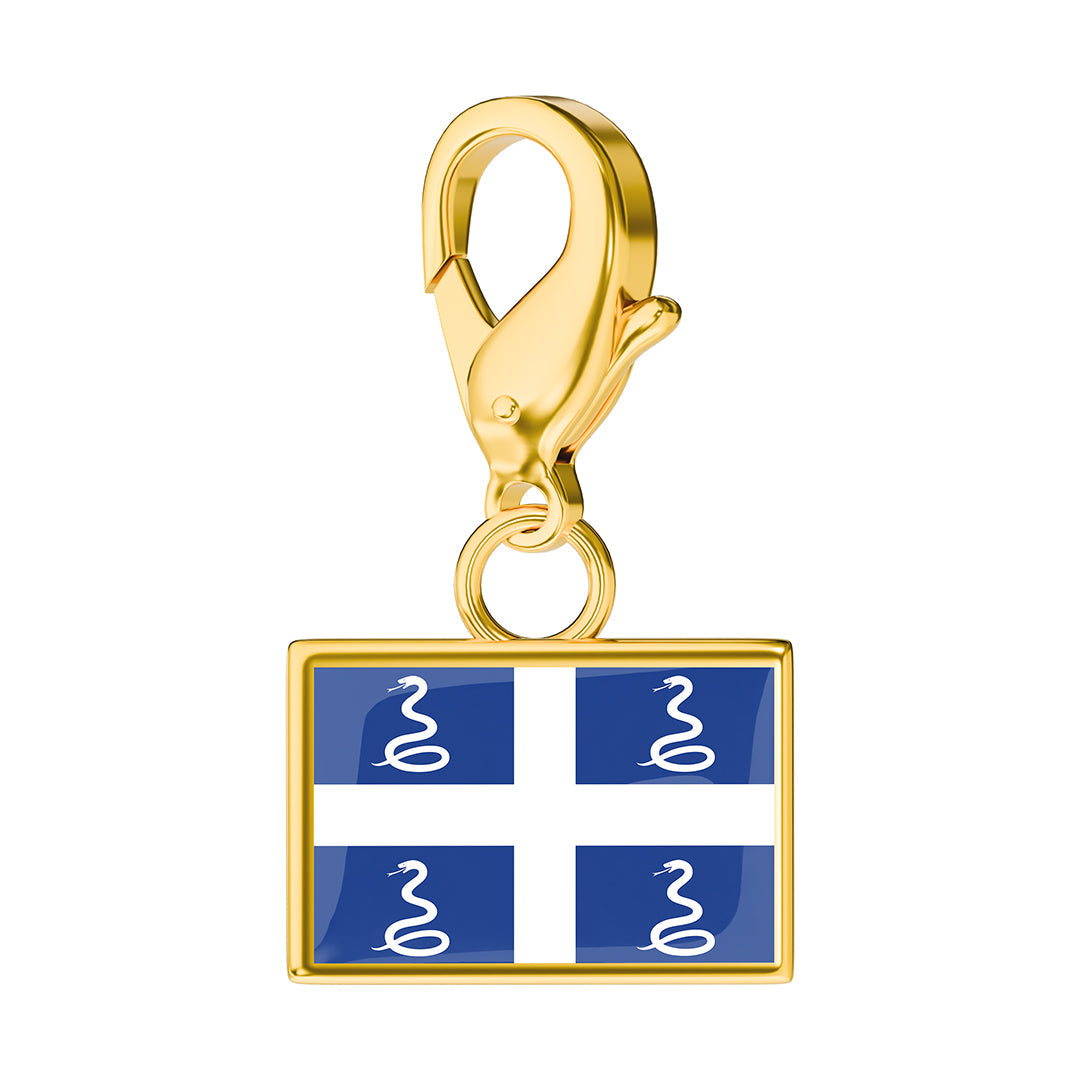 Flag & Map Charms Set