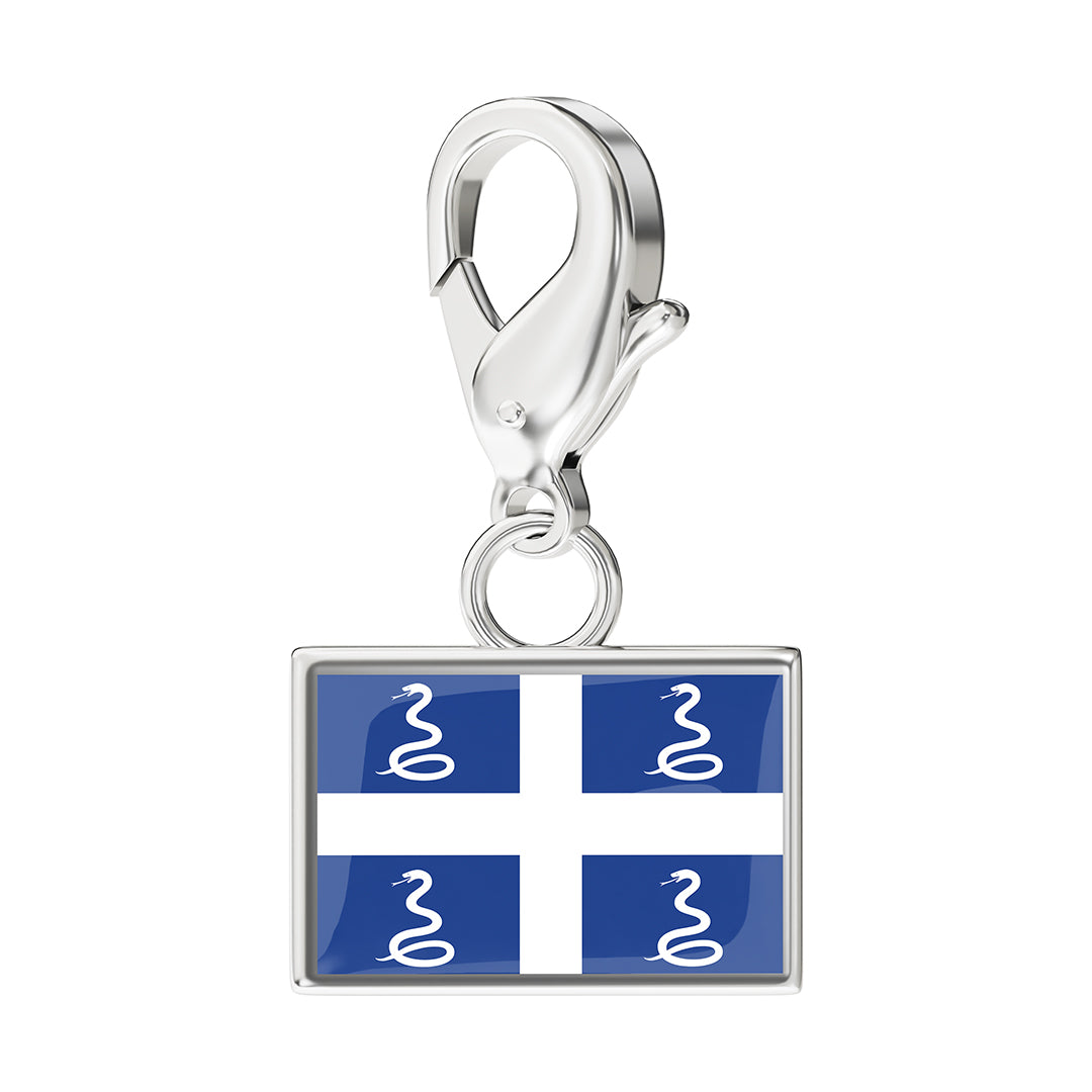 Flag & Map Charms Set