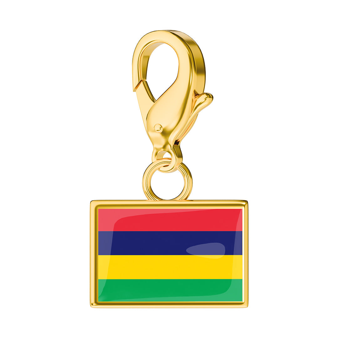 Flag & Map Charms Set