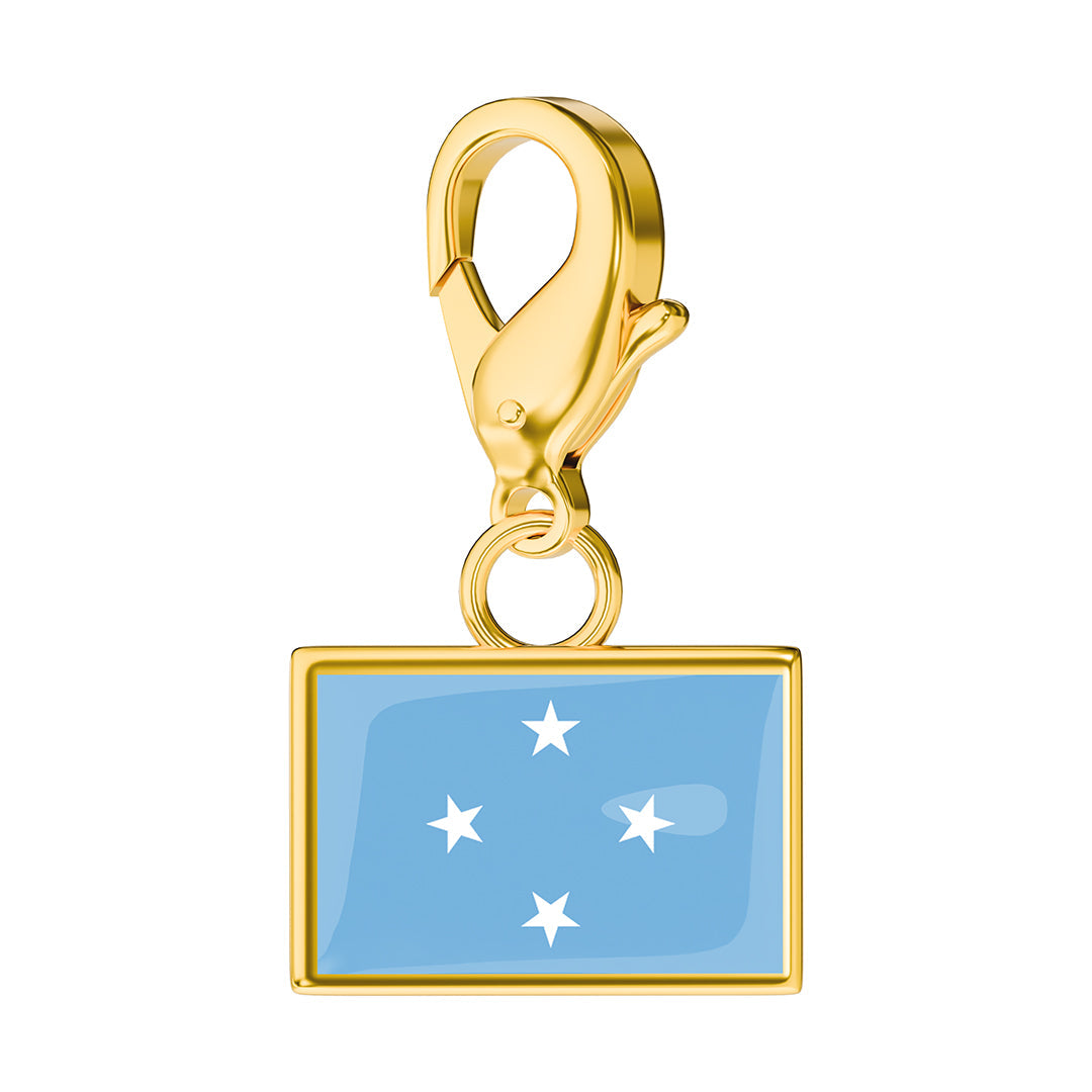 Flag & Map Charms Set