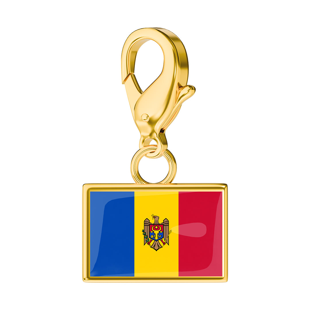 Flag & Map Charms Set
