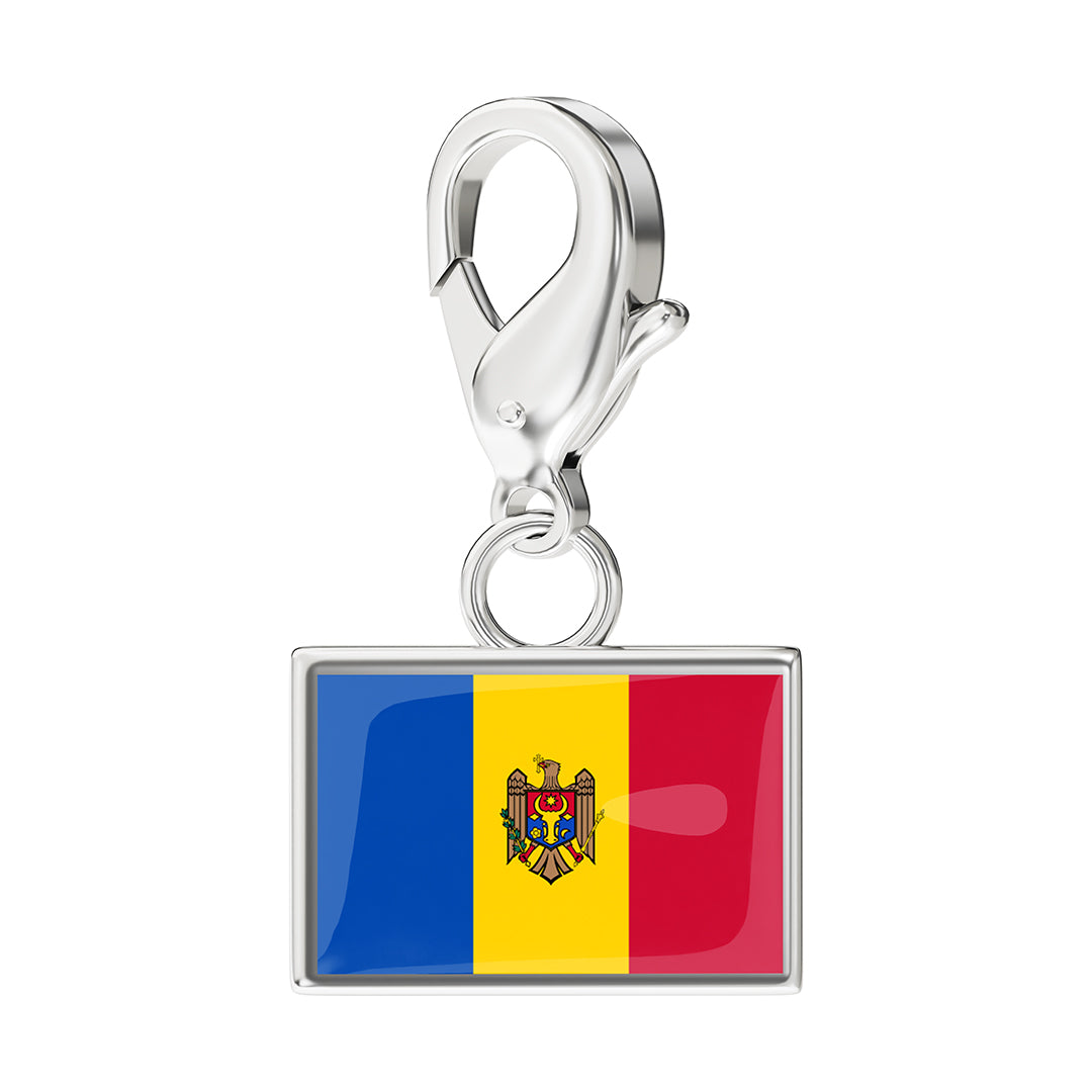Flag & Map Charms Set