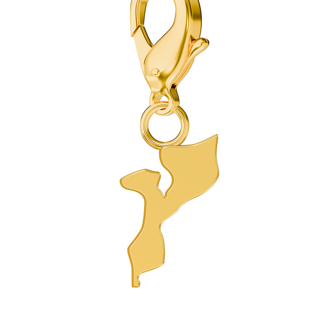 Flag & Map Charms Set