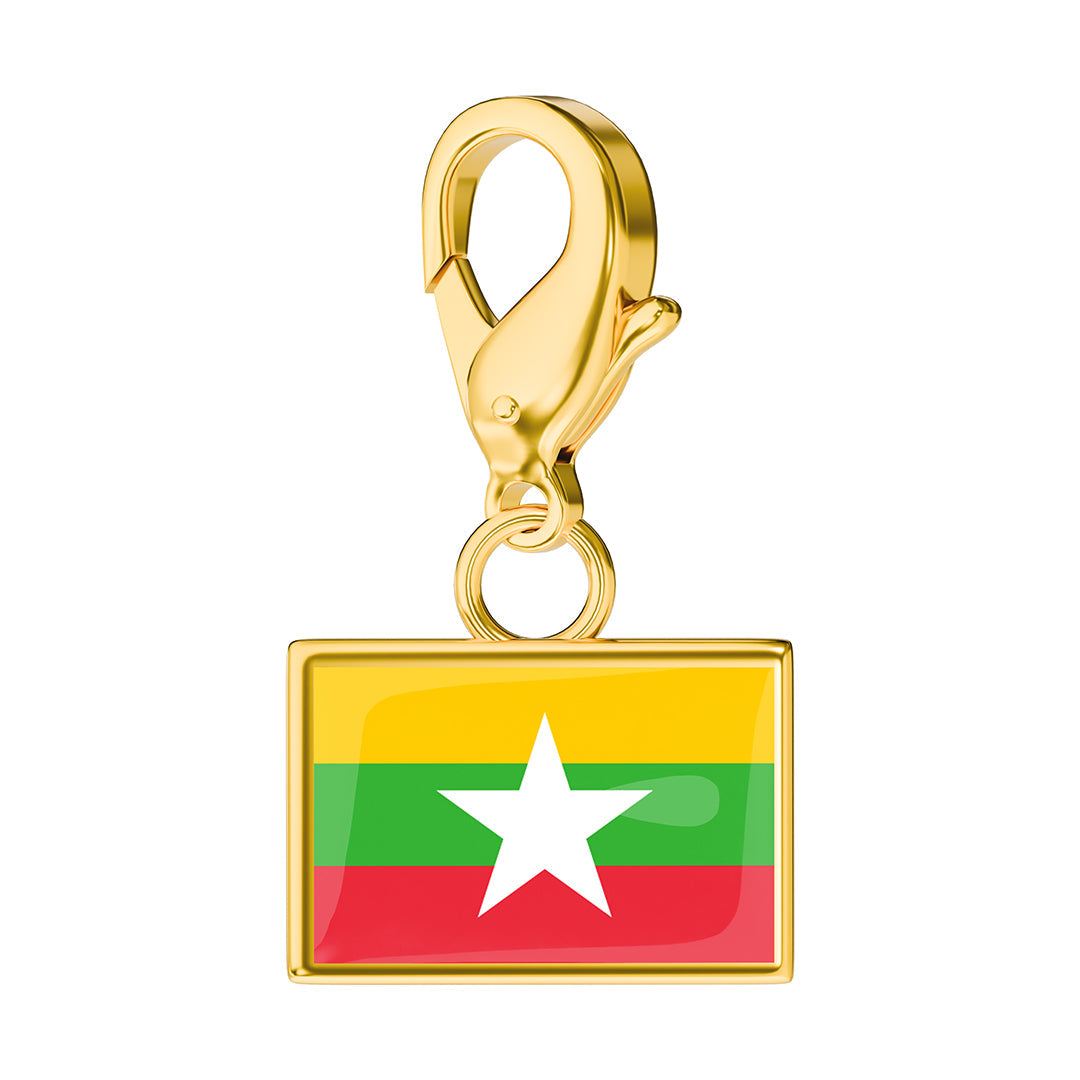 Flag & Map Charms Set